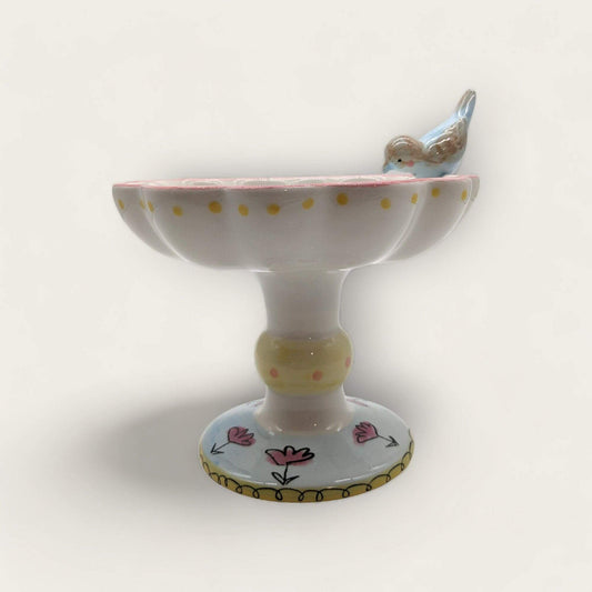 Bird Bath Ceramic Trinket Dish image 1