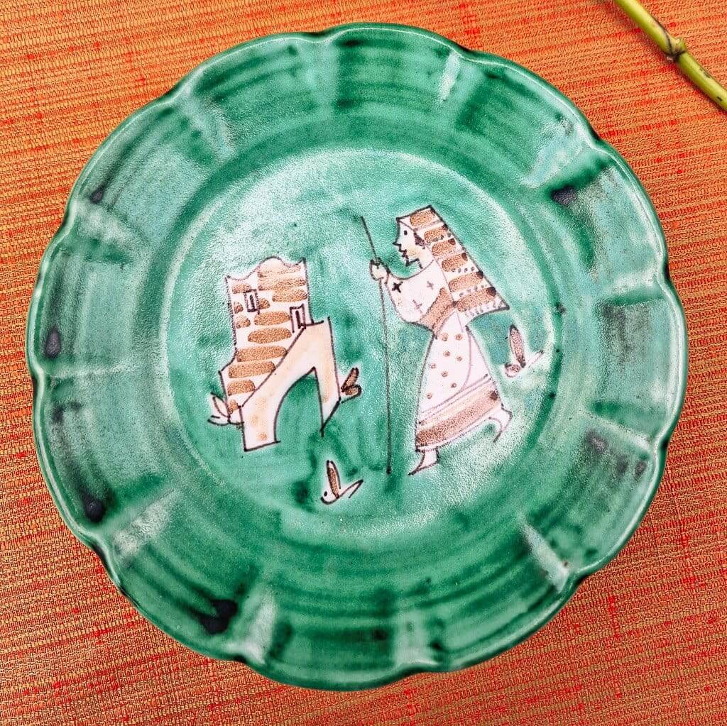 Vintage Mid-Century Italian C.A.S Vietri Plate image 0