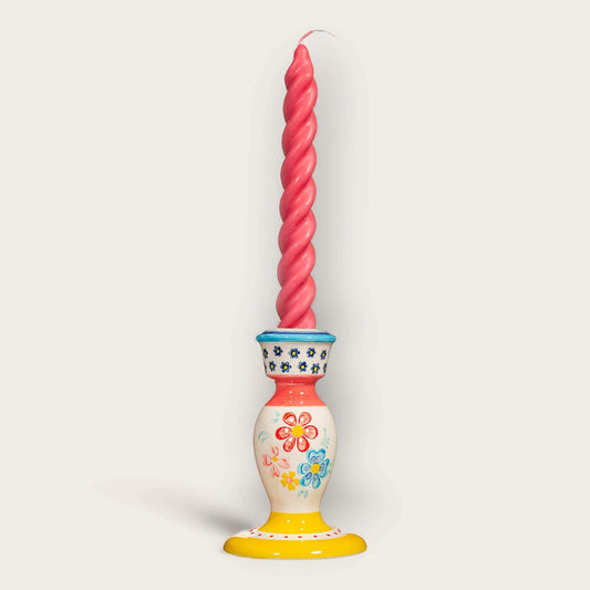 Folk Floral Candlestick Holder image 1