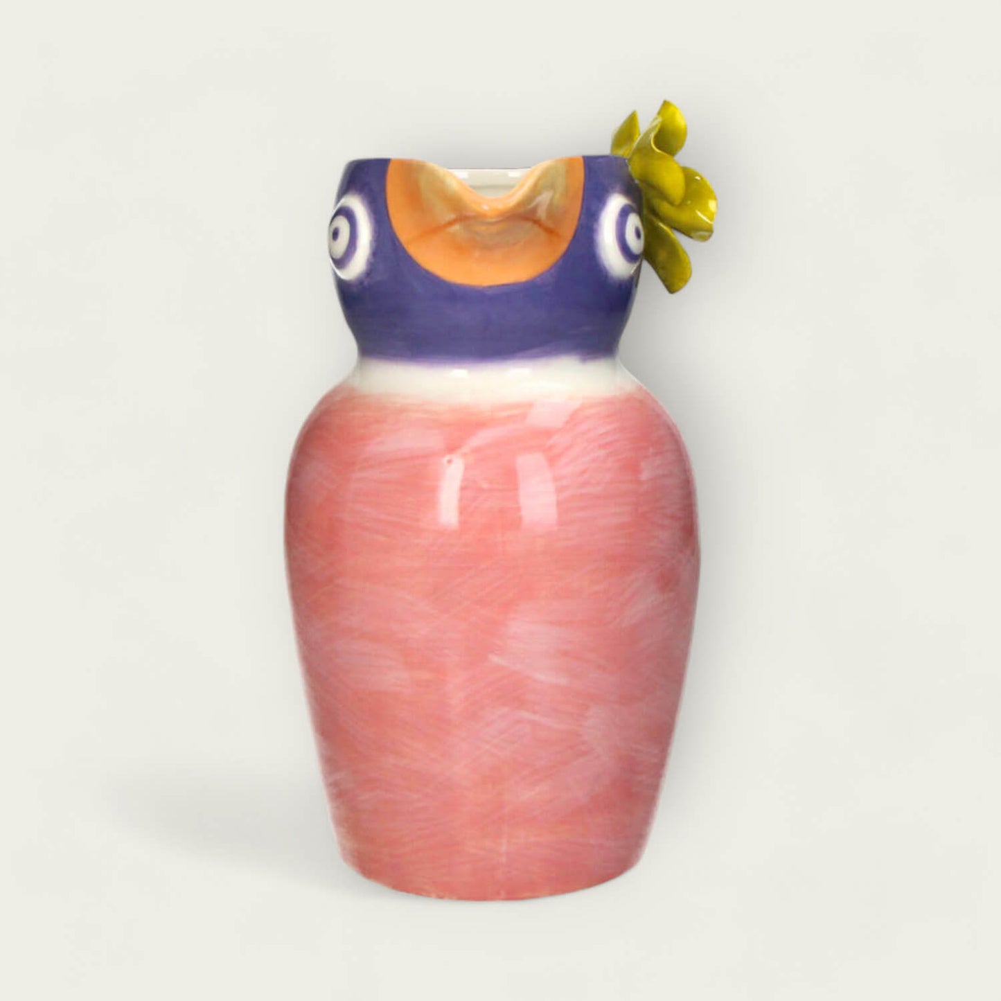 Whimsical Bird Stoneware Pitcher image 2