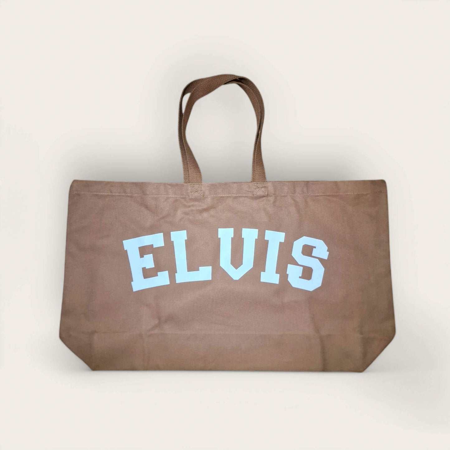 Caramel Canvas Large Elvis Tote Bag image 0