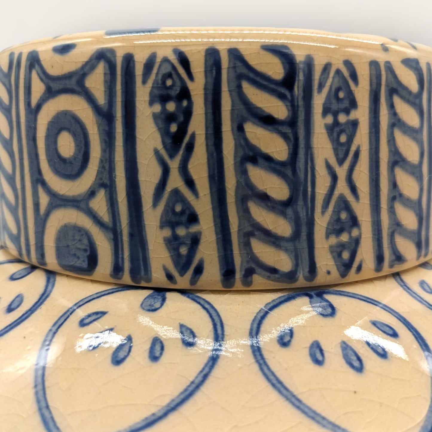 Blue and White Iberian Ginger Jar image 2