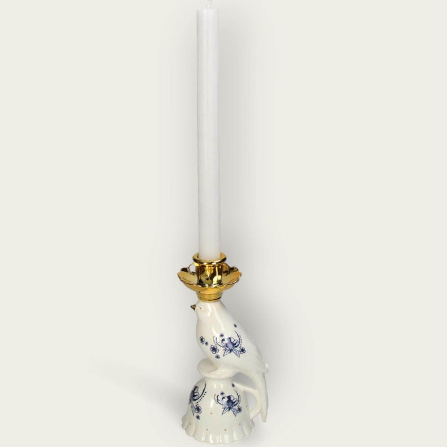 Bluebird Porcelain Candle Holder image 1