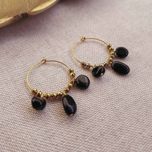 Black Tourmaline Earrings image 1