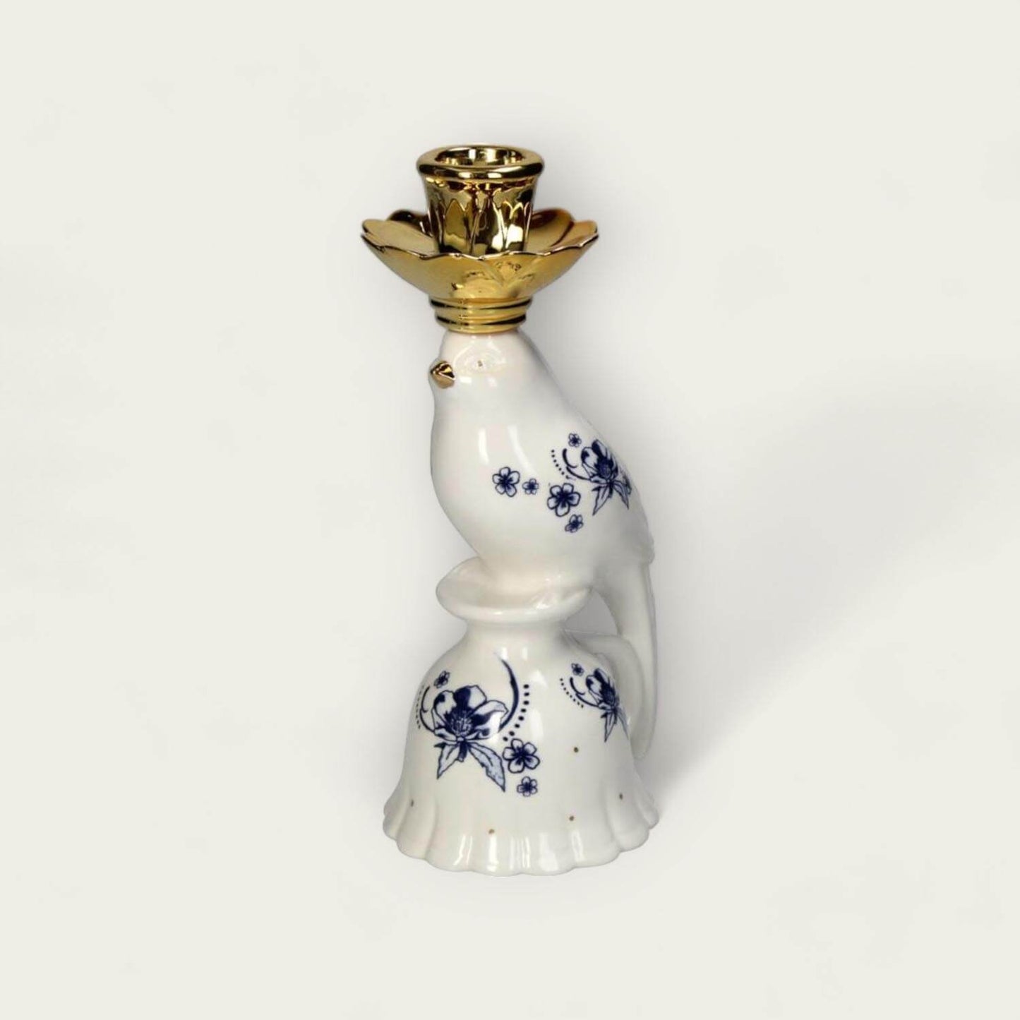 Bluebird Porcelain Candle Holder image 0