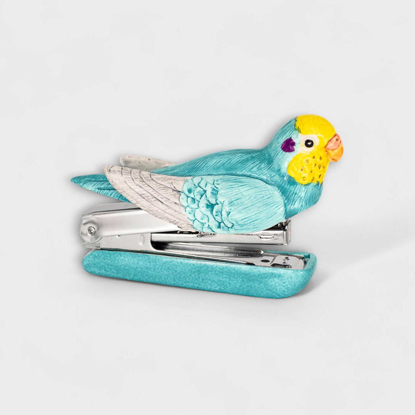 Nach Porcelain Blue Budgerigar Bird Stapler image 0