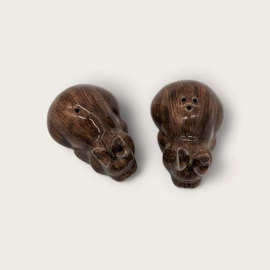 Quail Ceramic Bunnies Salt and Pepper Set image 1