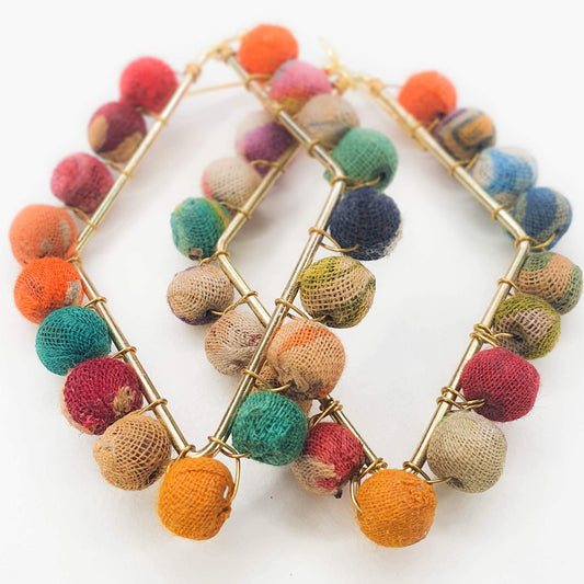 Diamond Frame Earrings image 1