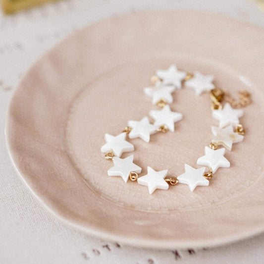 Mother of Pearl Star Bracelet image 1