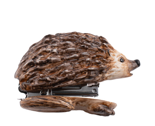 Nach Handmade Hand Painted Porcelain Hedgehog Stapler