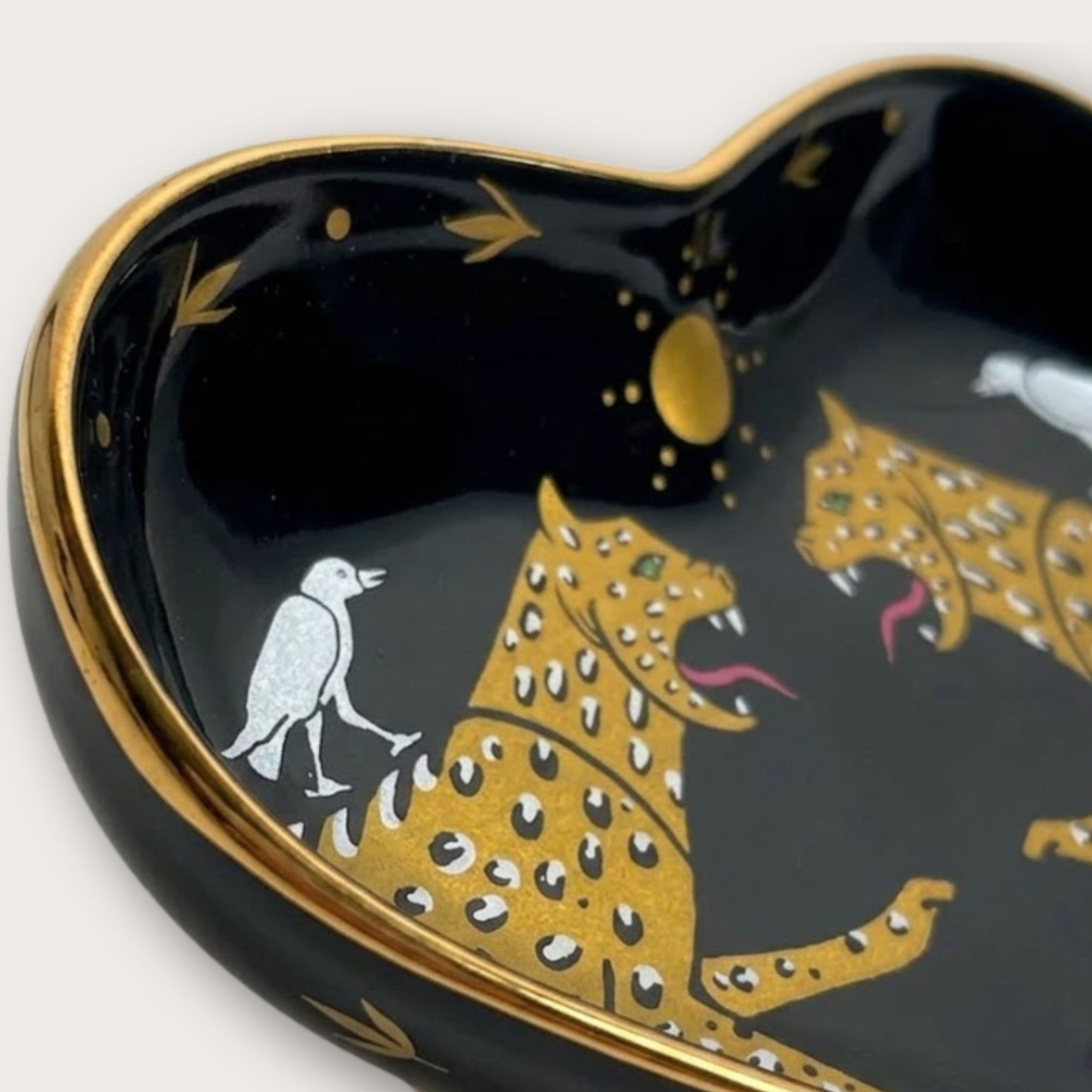 Cheetah Horizon Ceramic Heart Dish