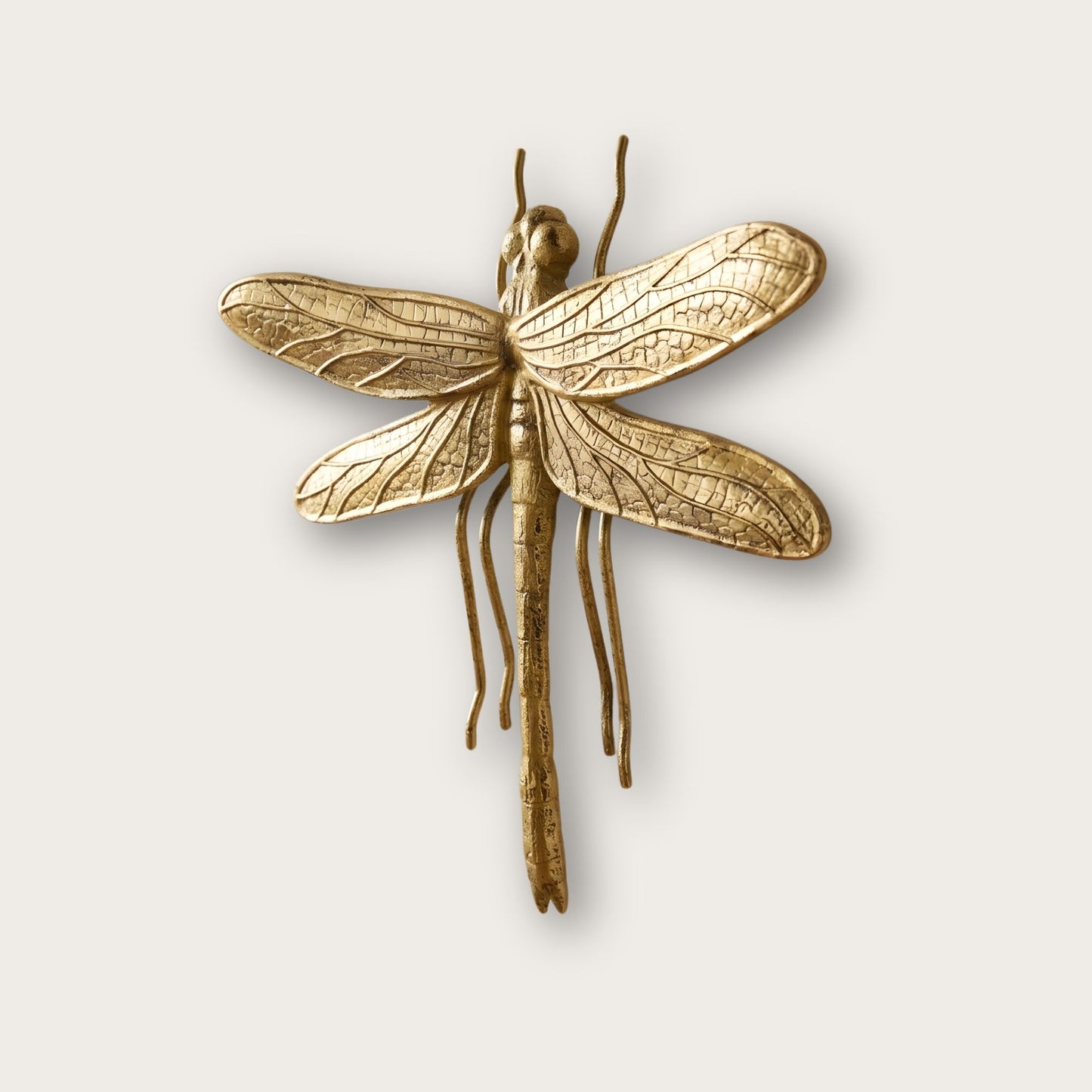 Golden Dragonfly Decorative Wall Hanging