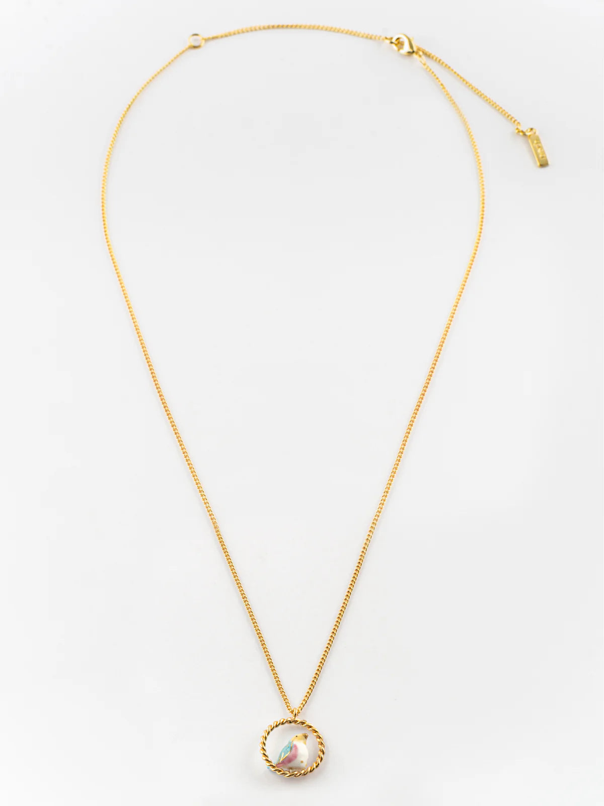 Nach Harvest Time Bird on a Ring Necklace