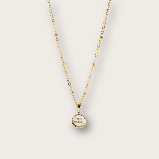 Nach "Mon Amour" Necklace - Words of Love