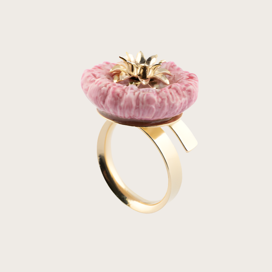 Nach Pink Thistle Handcrafted Ring
