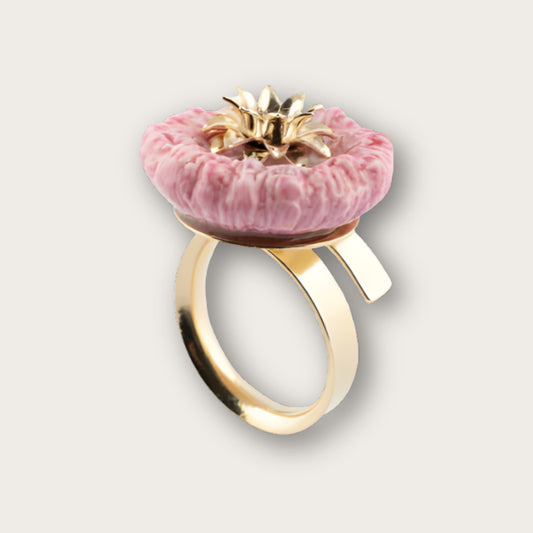 Nach Pink Thistle Handcrafted Ring