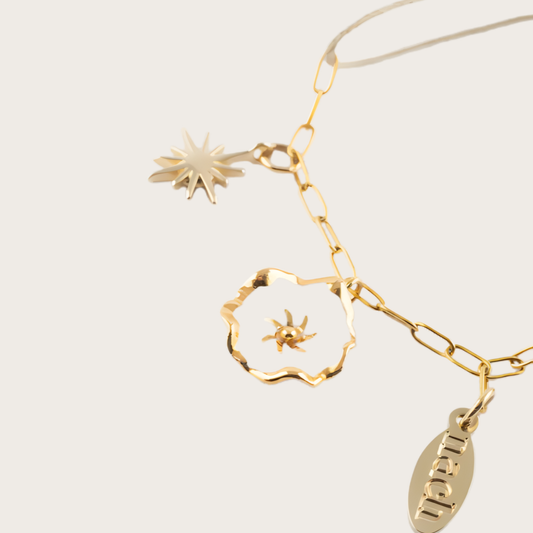 Nach White Dryad Flower Handcrafted Bracelet