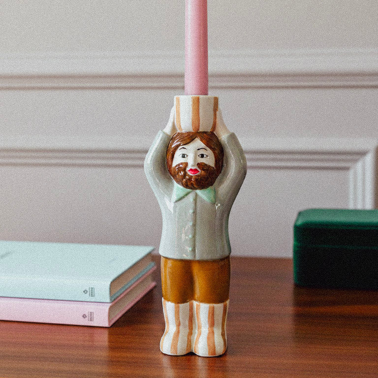 Quirky Standing Man Candle Holder