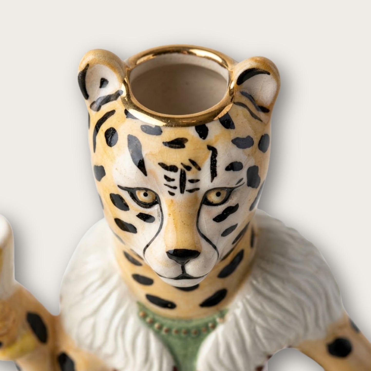 Rice x Nathalie Lété Leopard Ceramic Vase