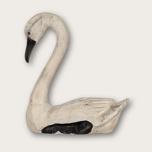 Set of Two Decorative Figurine Swans