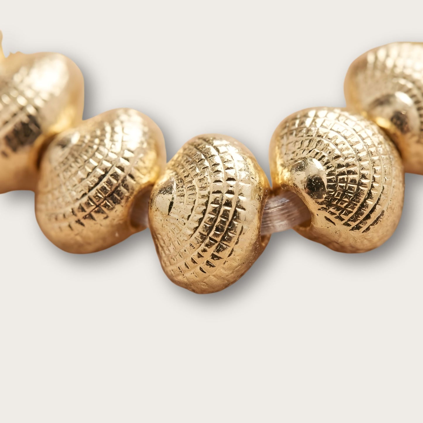 Shell Beaded Bracelet, 14ct Gold Plated