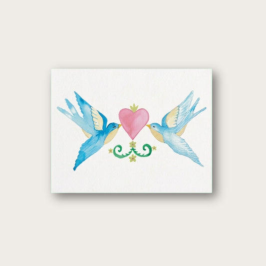 The Promise Birds Blank Greeting Card