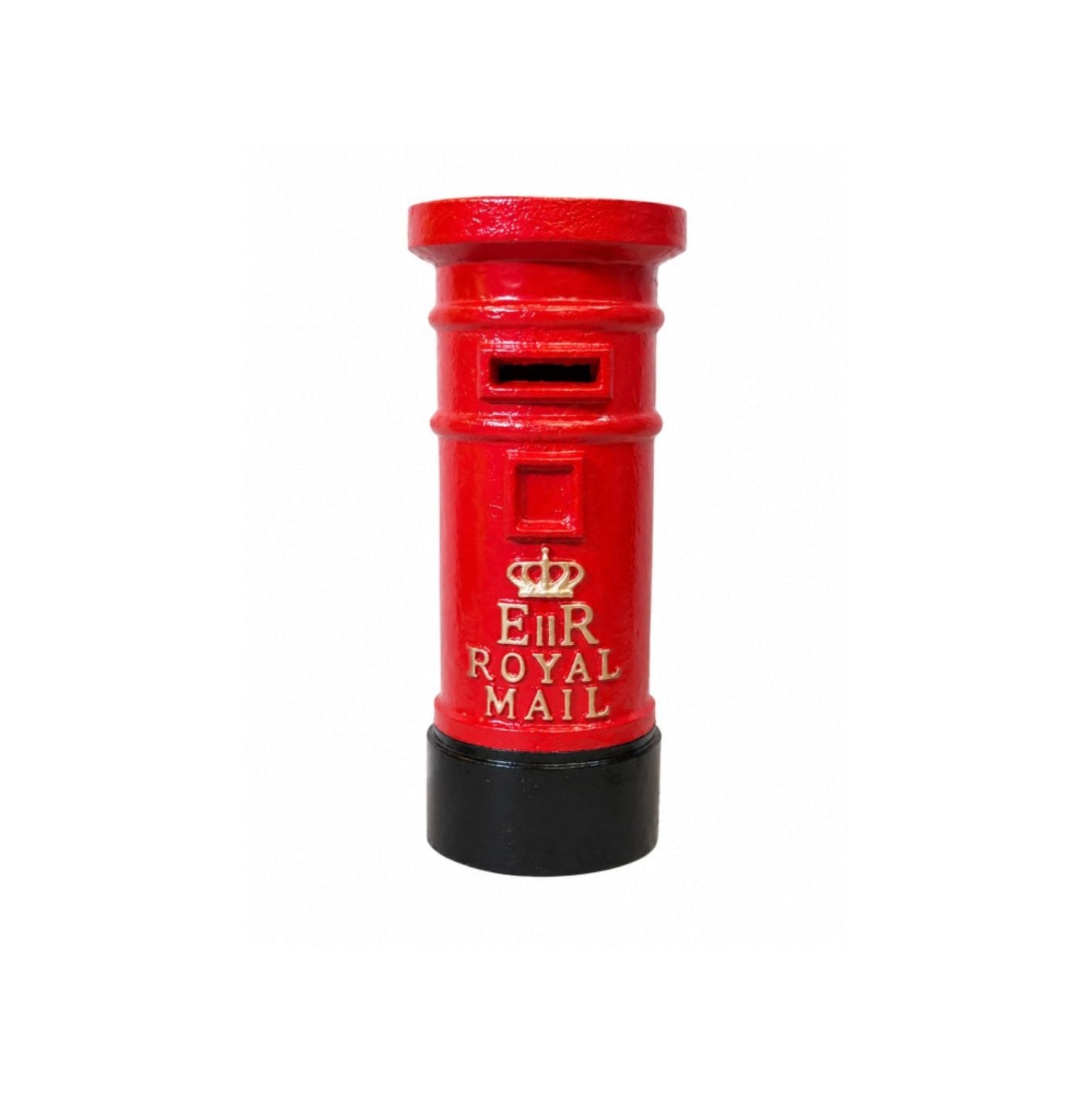 Cast Iron Red Post Box Coin Bank