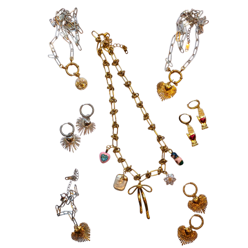 Gold Sacred Heart Bracelet, Paperclip Chain, 18ct Gold-Plated