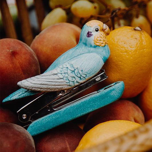 Nach Porcelain Blue Budgerigar Bird Stapler image 1