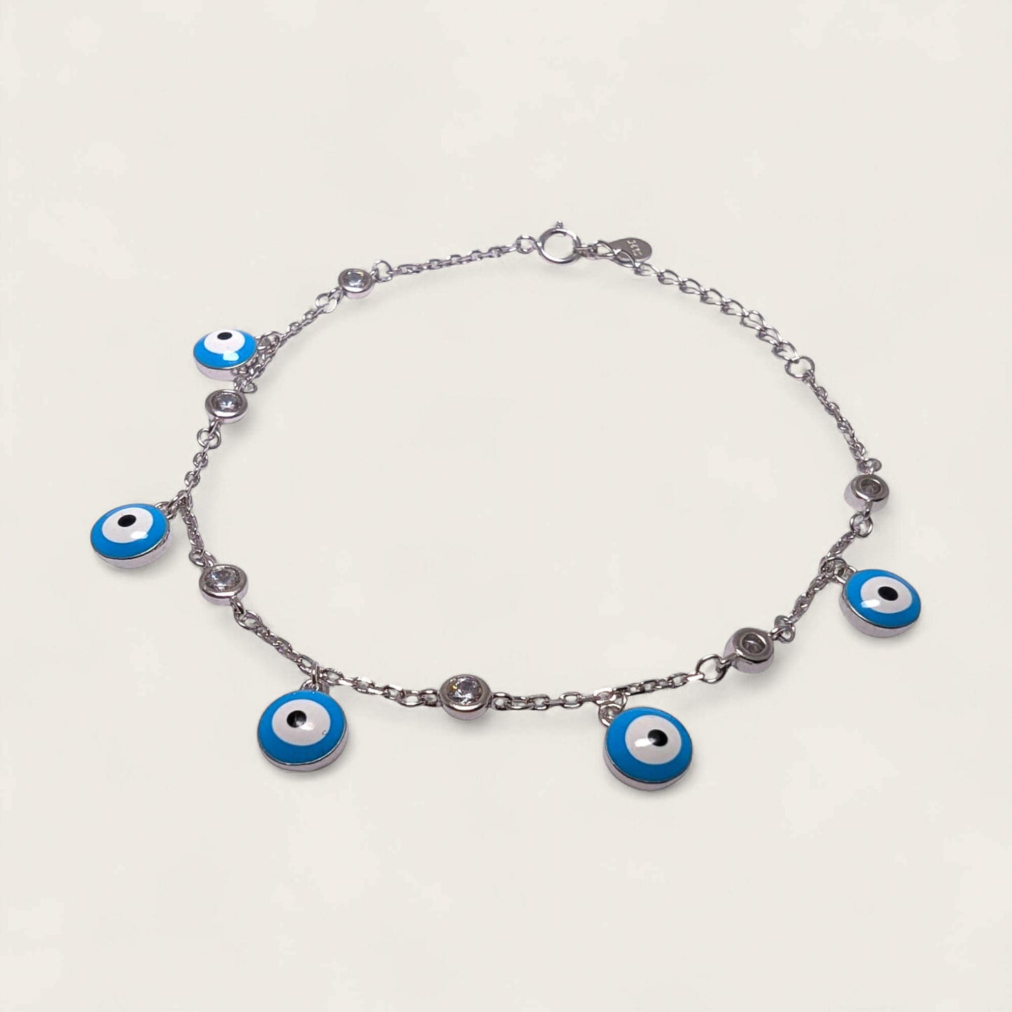 Guardian Gaze Sterling Silver Evil Eye Bracelet image 0