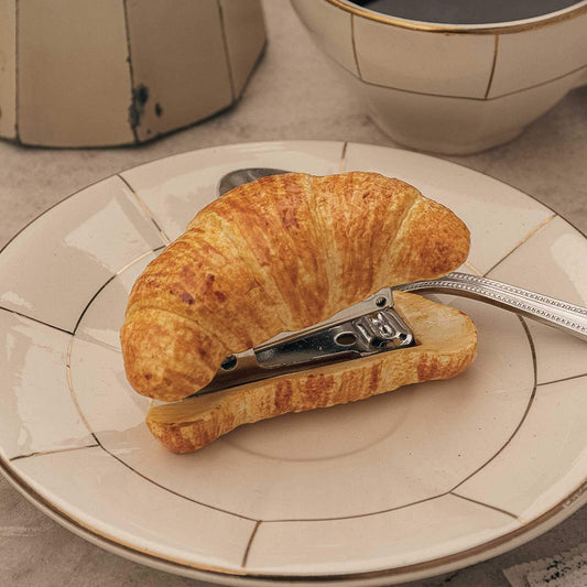 Nach Hand-Painted Porcelain Croissant Stapler image 1