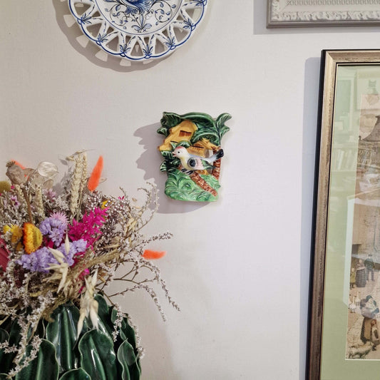 Vintage Ceramic Bird Wall Planter image 1