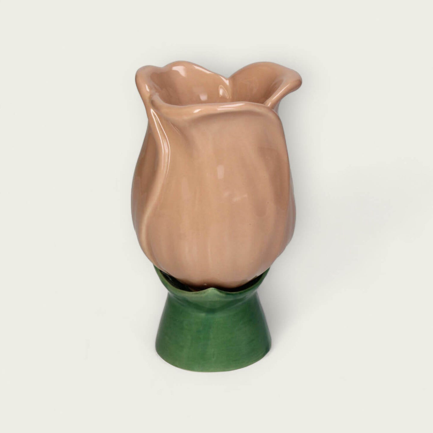 Peach Tulip Ceramic Vase image 0