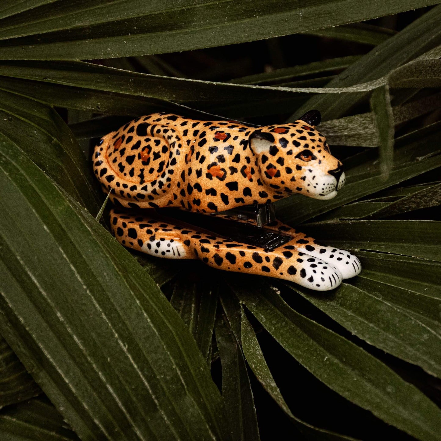 Nach Handpainted Porcelain Leopard Stapler image 3