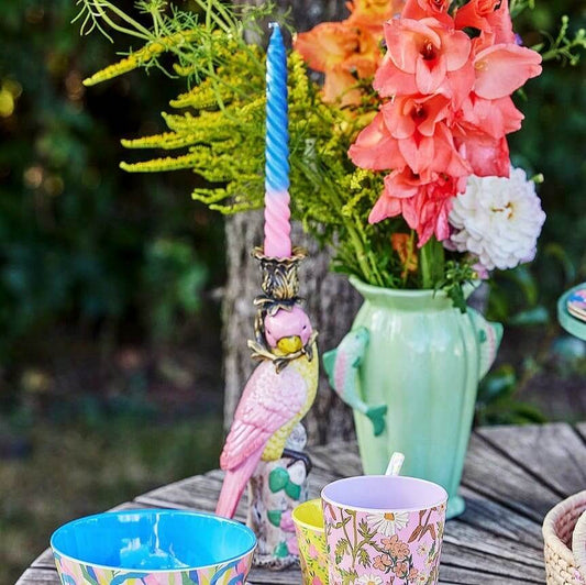 Soft Pink Bird Ceramic Candle Holder image 1