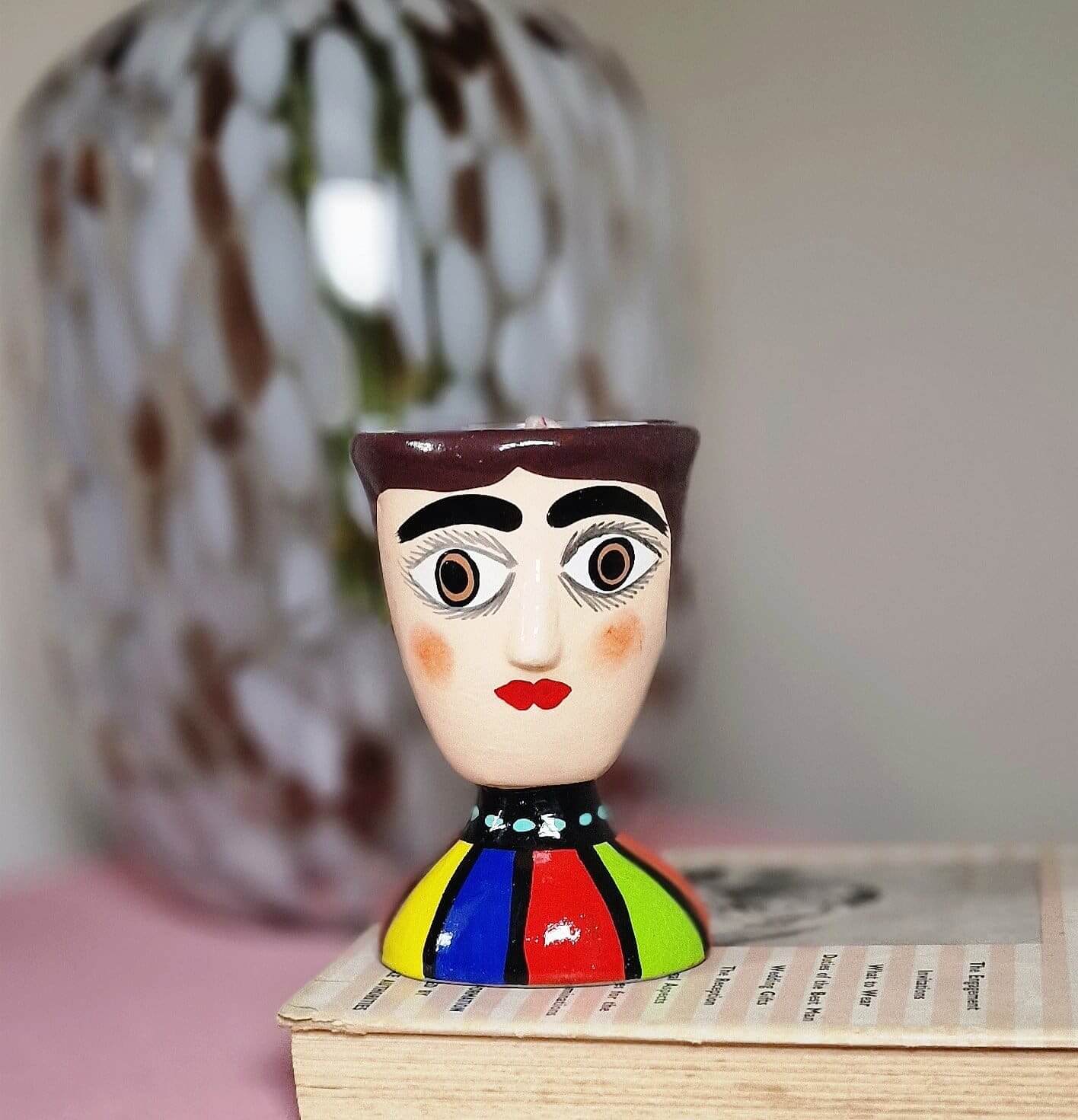 Ceramic Head Candle Holder image 2