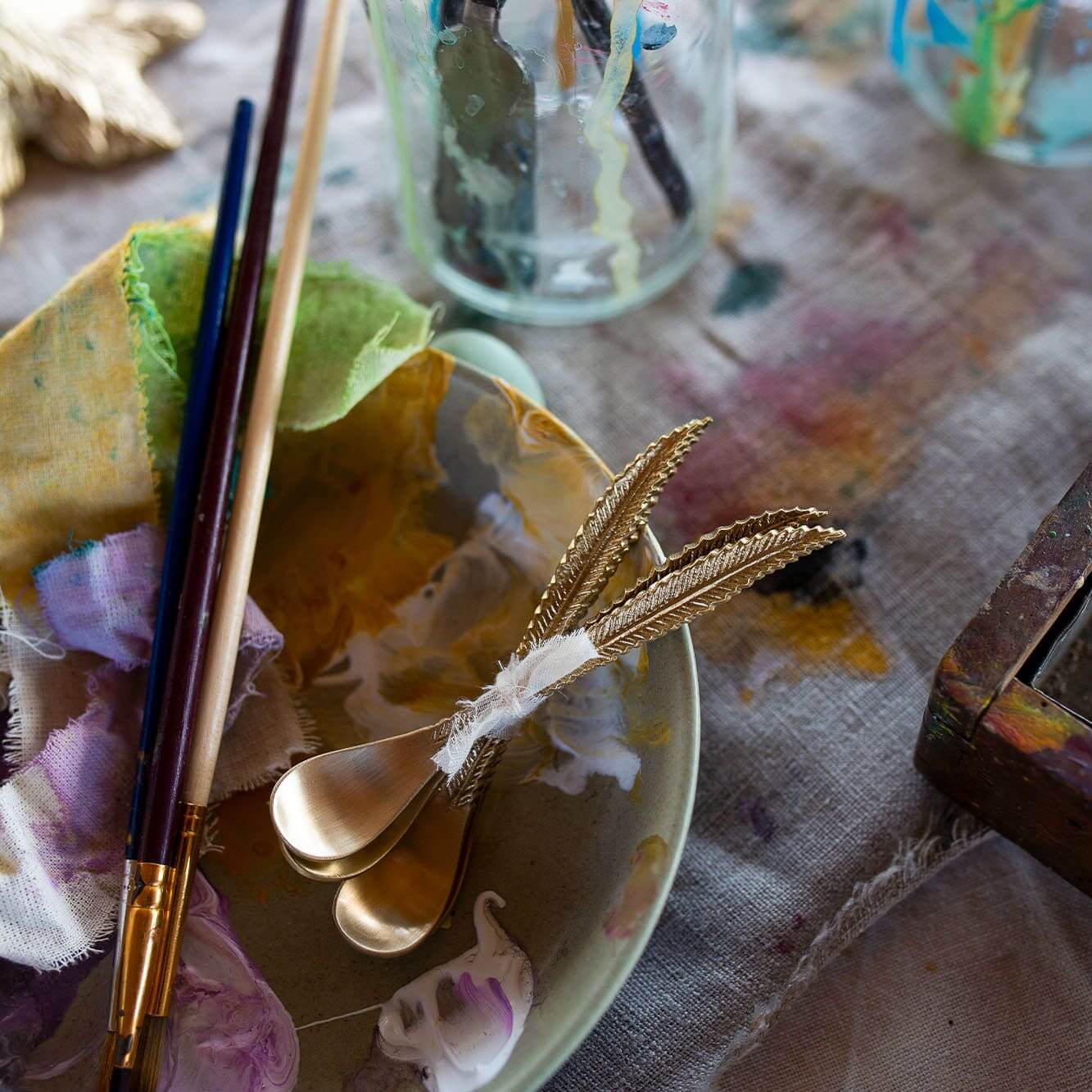 Doing Goods Stella Feather Teaspoon Set image 2