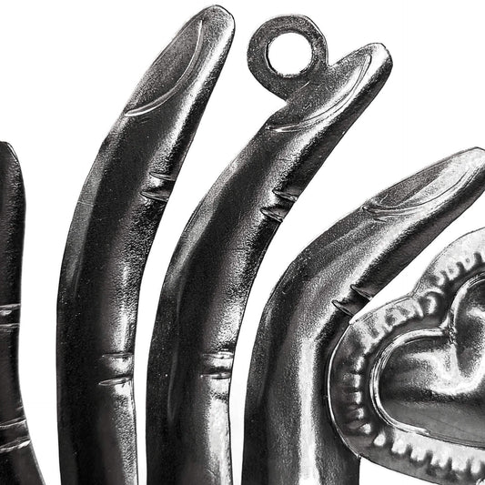 Handmade Metal Conquistador's Heart Hand Ex-Voto image 1