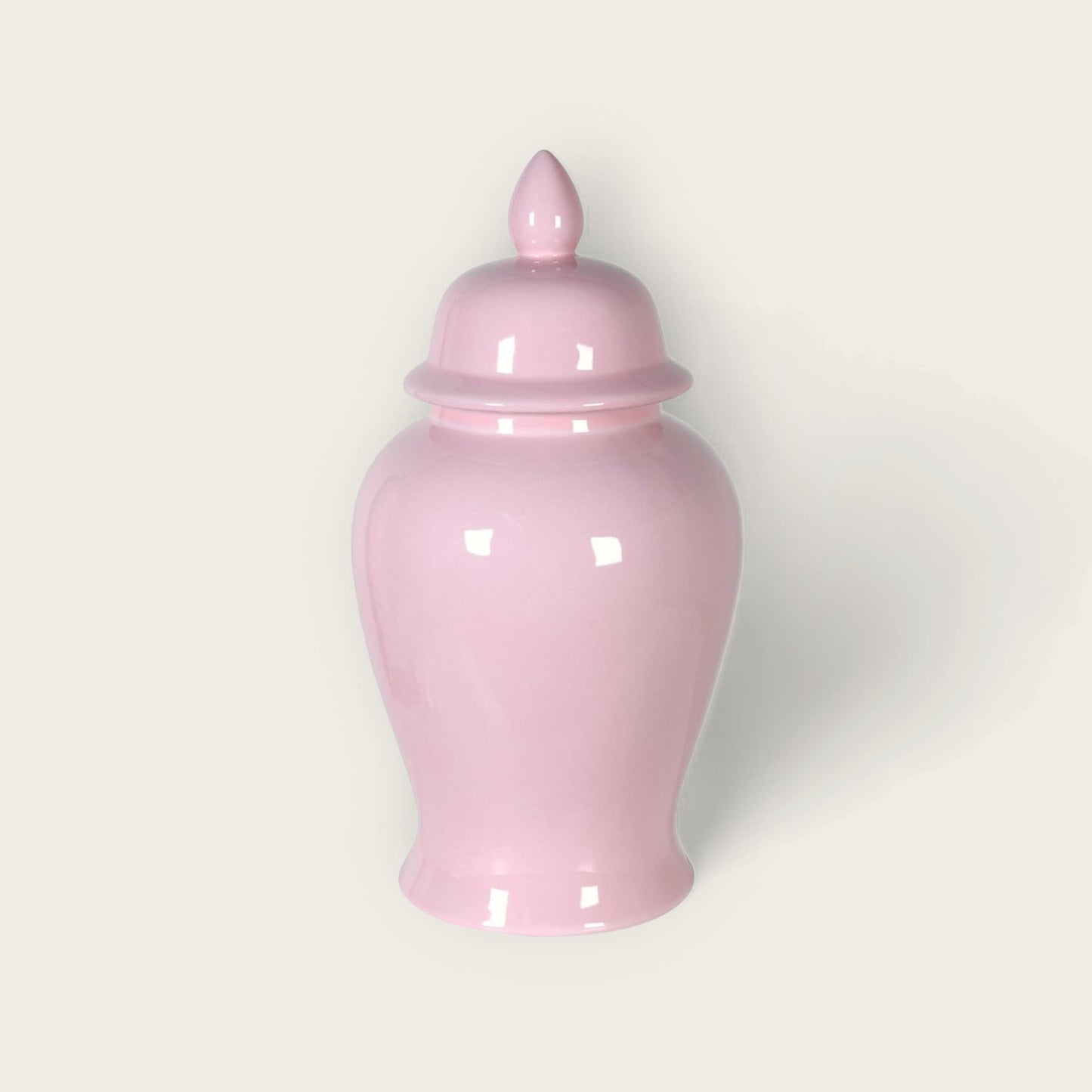 Large Ceramic Pink Ginger Jar image 0