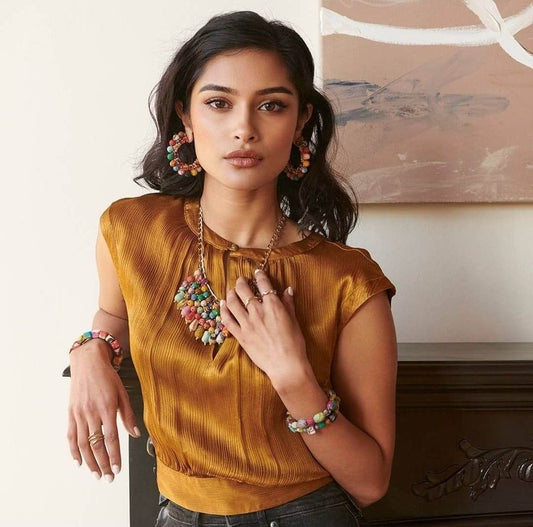 Confetti Kantha Hoops image 1