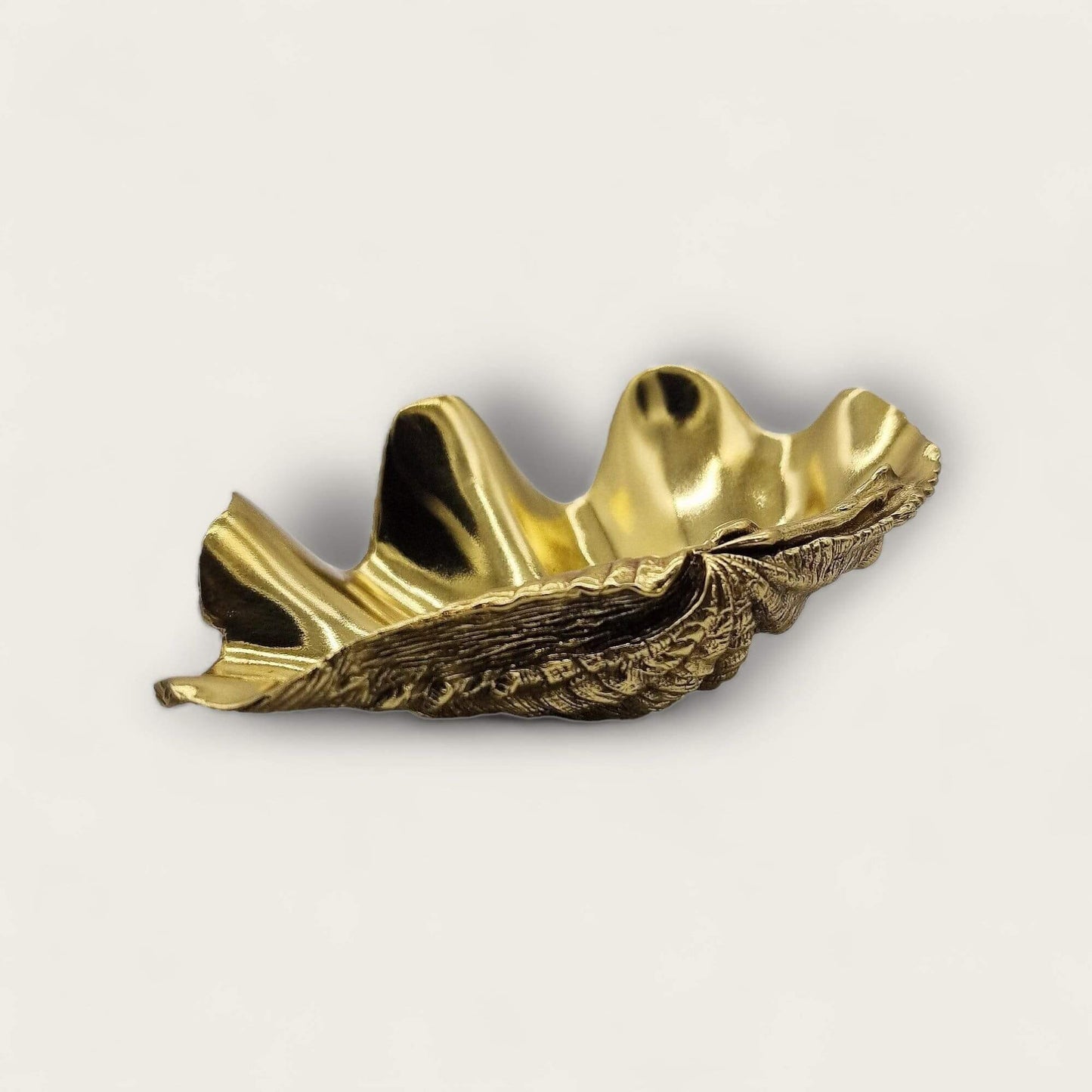 Handmade Brass Clam Shell Trinket Dish image 0