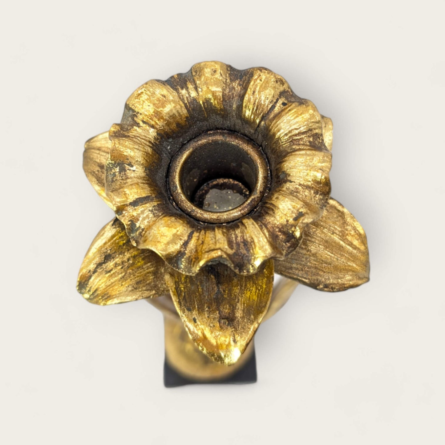 Elegant Tulip Gold Metal Candleholder image 2
