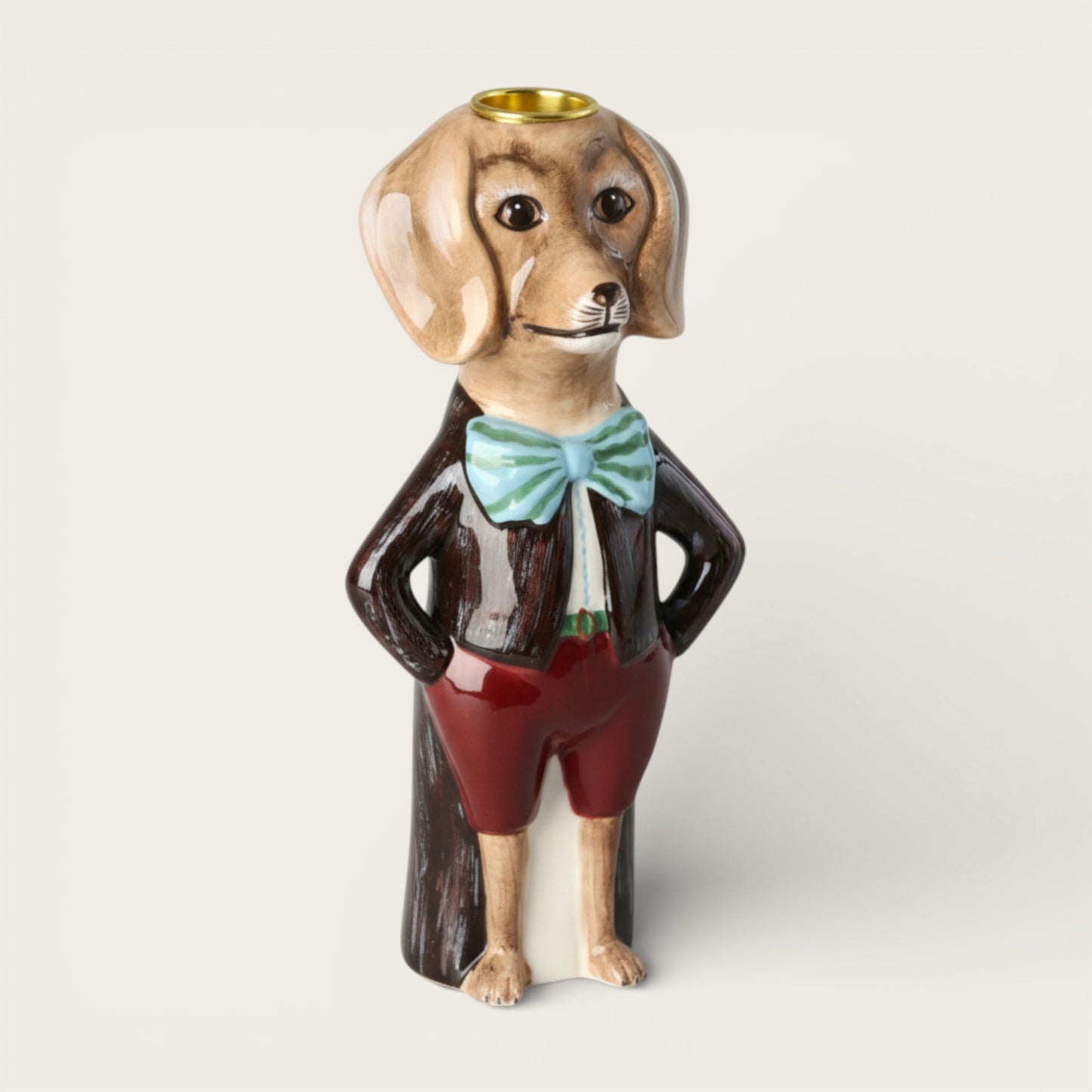 Rice x Nathalie Lété Ceramic Dog Candle Holder