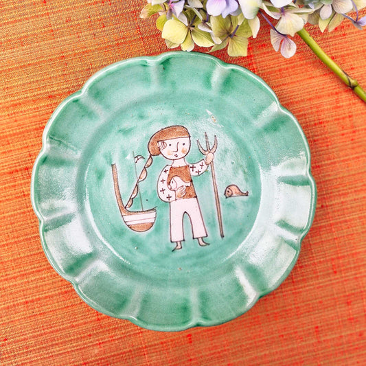 Vintage Mid-Century Italian C.A.S Vietri Plate image 0