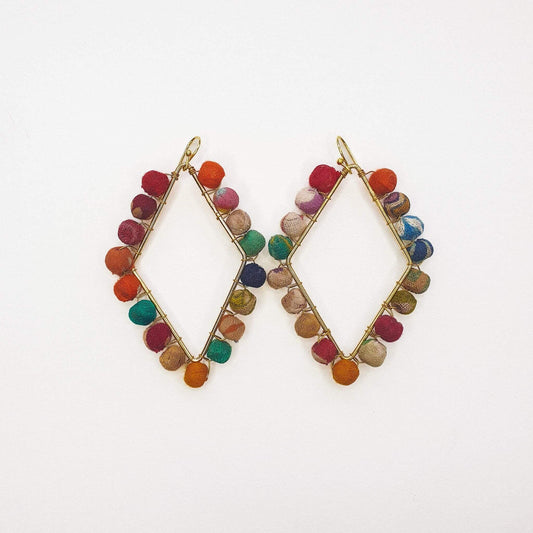 Diamond Frame Earrings image 0