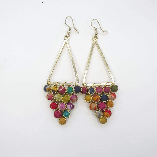 Reflective Chandelier Earrings image 0