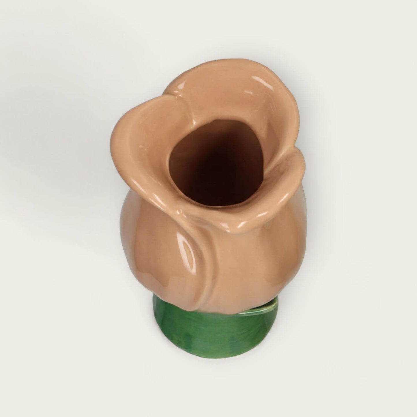 Peach Tulip Ceramic Vase image 2