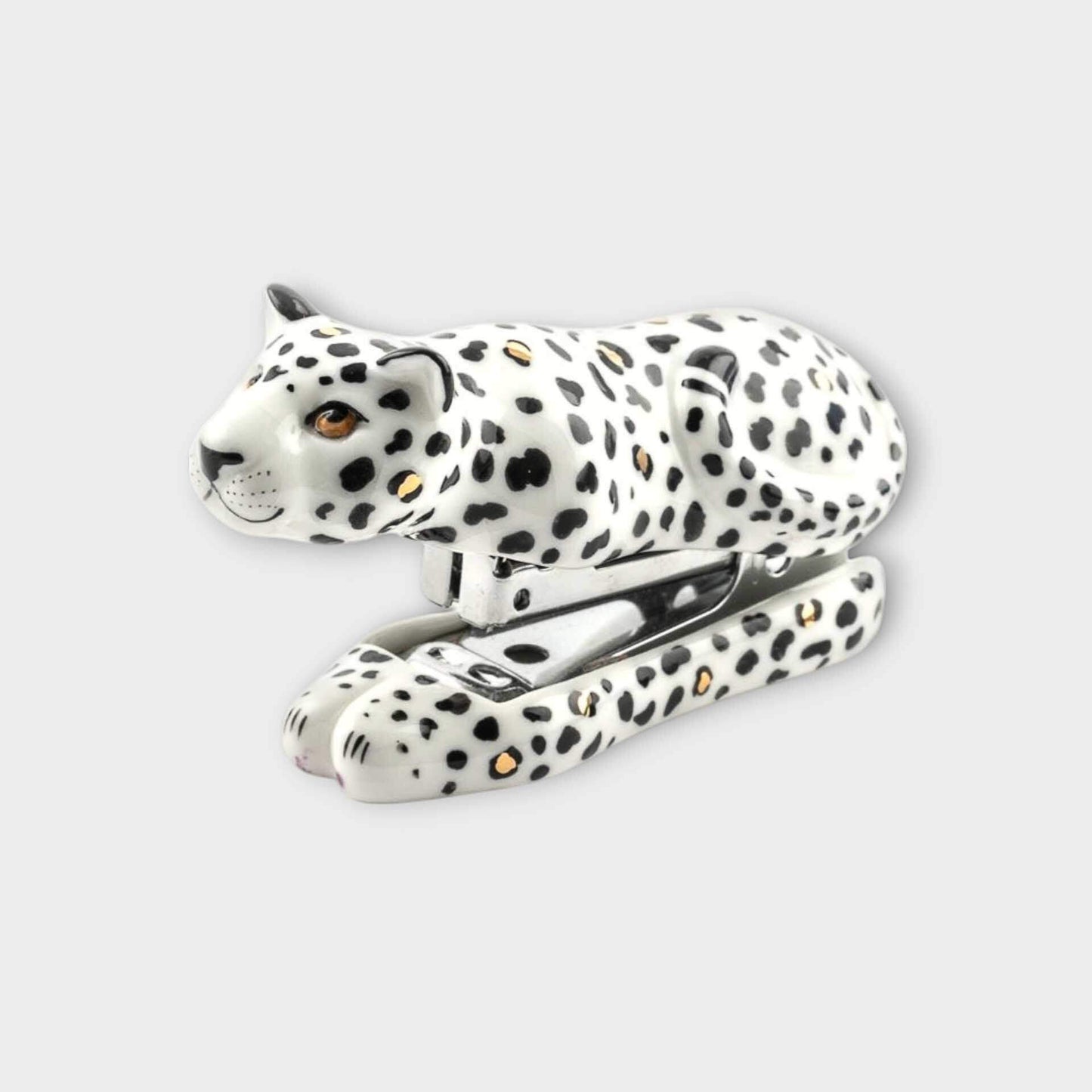 Nach Porcelain White Leopard Stapler image 0