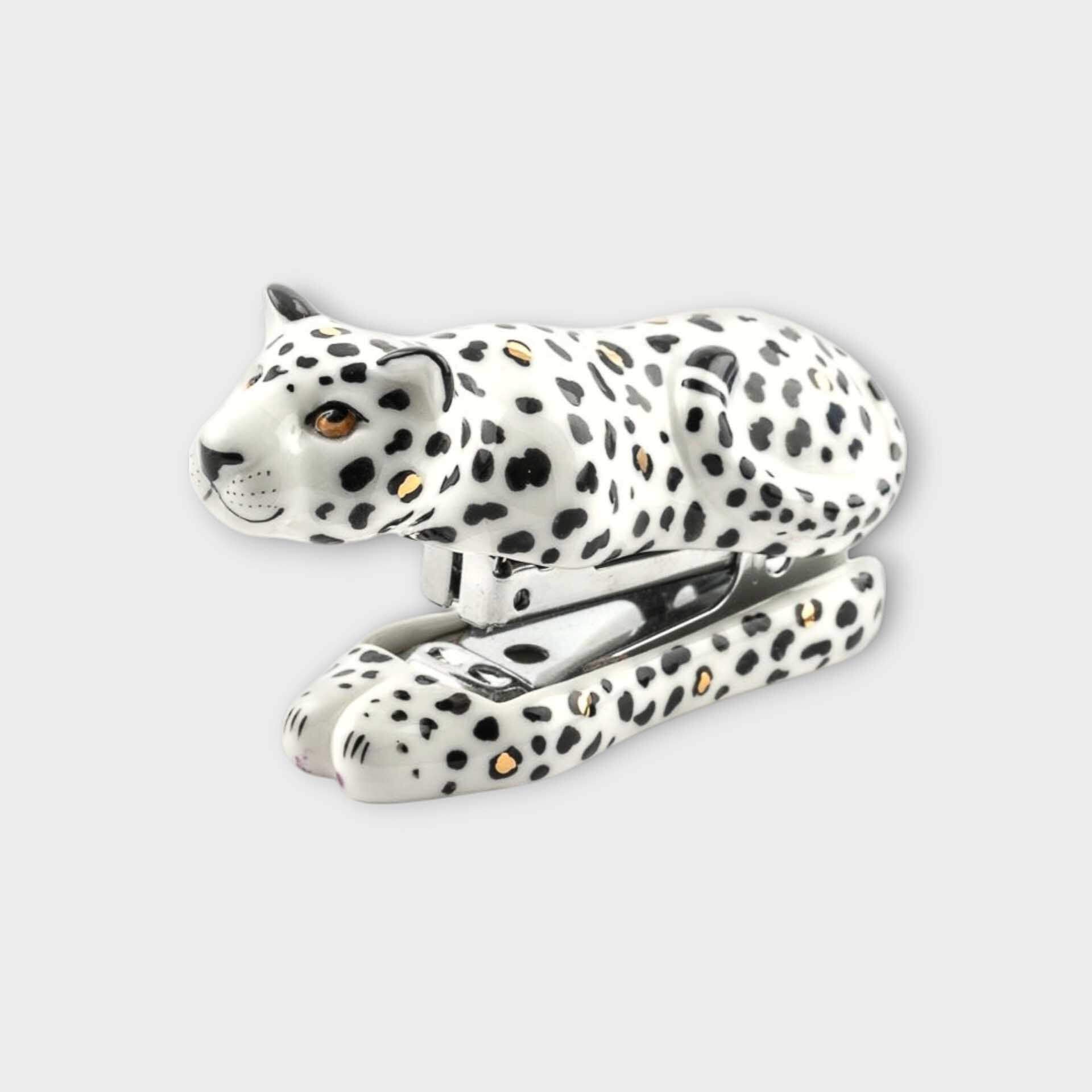 Nach Porcelain White Leopard Stapler image 0