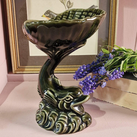 Vintage Fish and Shell Standing Dish image 0